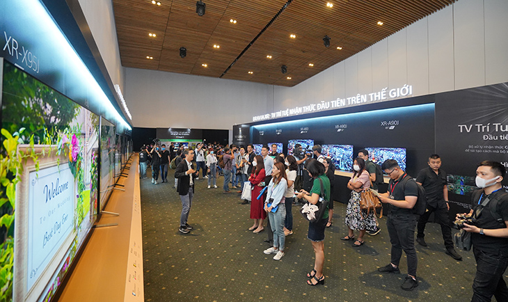 Quang cảnh họp báo Sony chính thức ra mắt loạt Tivi BRAVIA XR tích hợp trí tuệ nhận thức tại Việt Nam