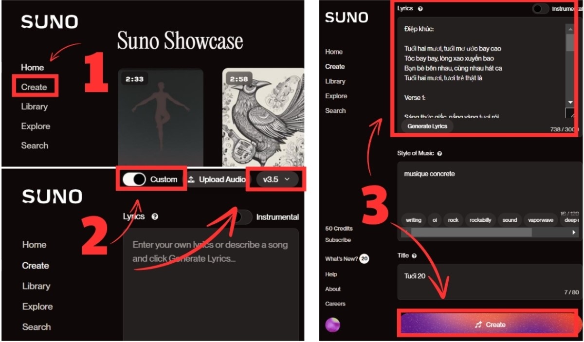 Cách sử dụng Suno AI để tạo nhạc từ văn bản miễn phí