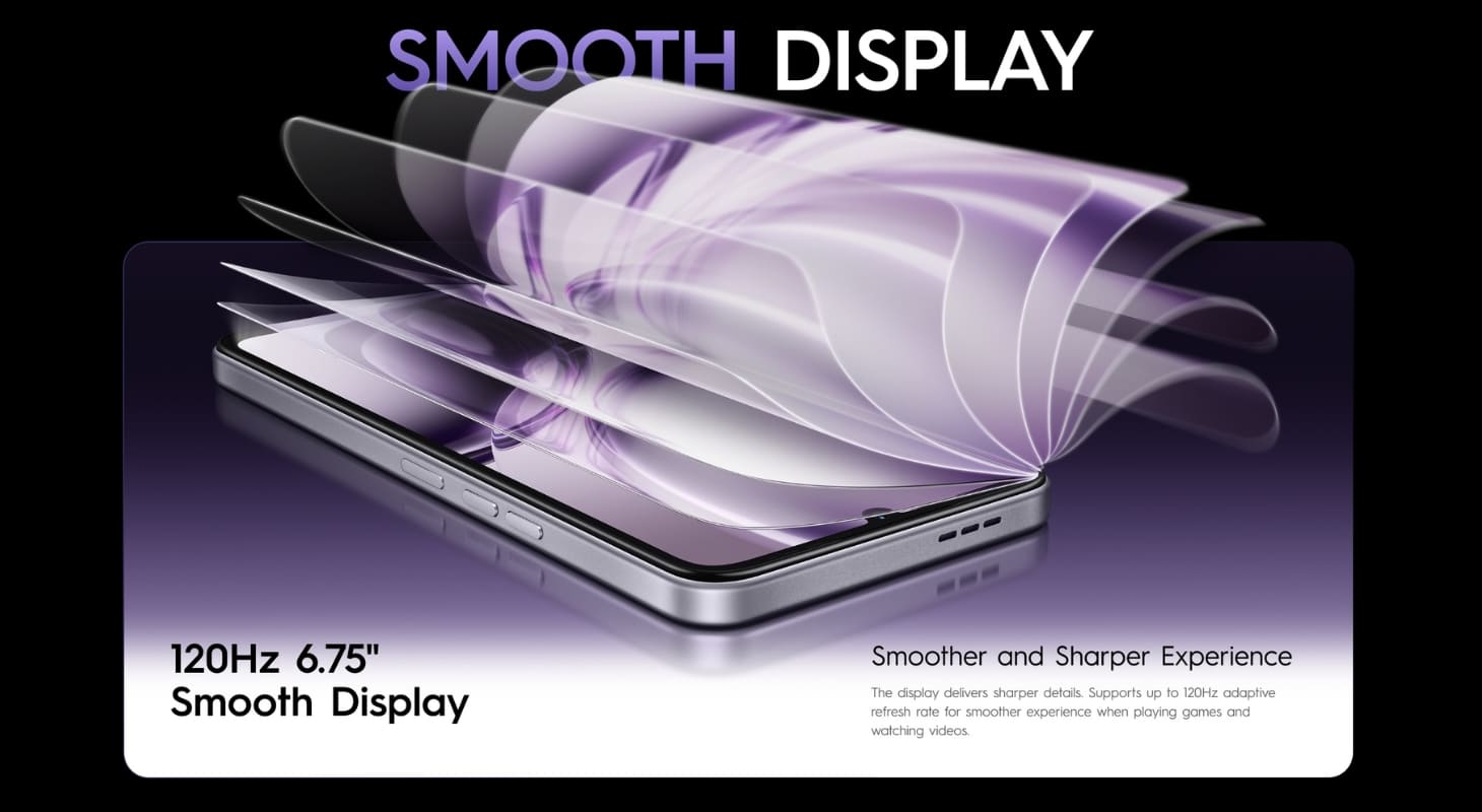 TECNO Spark Go 3 sở hữu màn hình 120Hz mượt mà