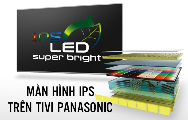 Màn hình IPS trên tivi Panasonic giúp hạn chế ánh sáng xanh