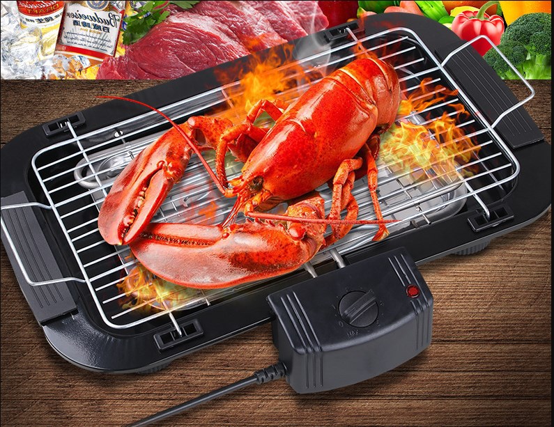 Bếp nướng điện Hàn Quốc có khay hứng dầu mỡ thừa giúp thức ăn thơm ngon