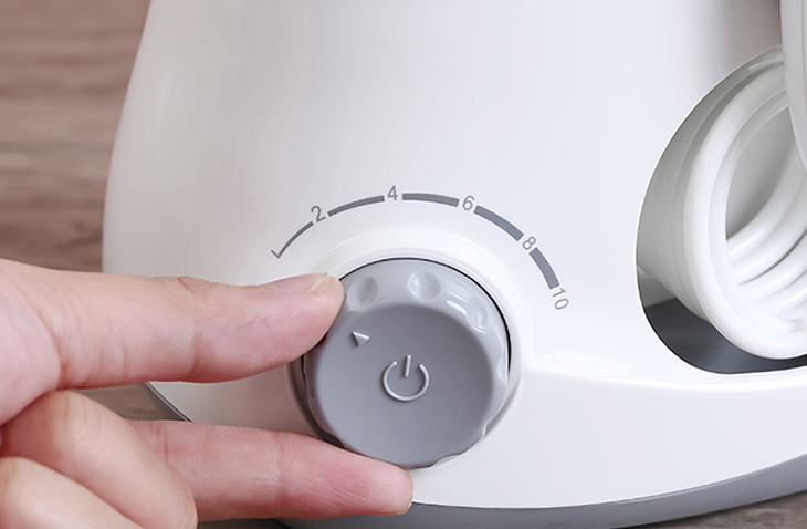 Chọn áp lực nước vừa phải sao cho thích hợp với tình trạng răng miệng