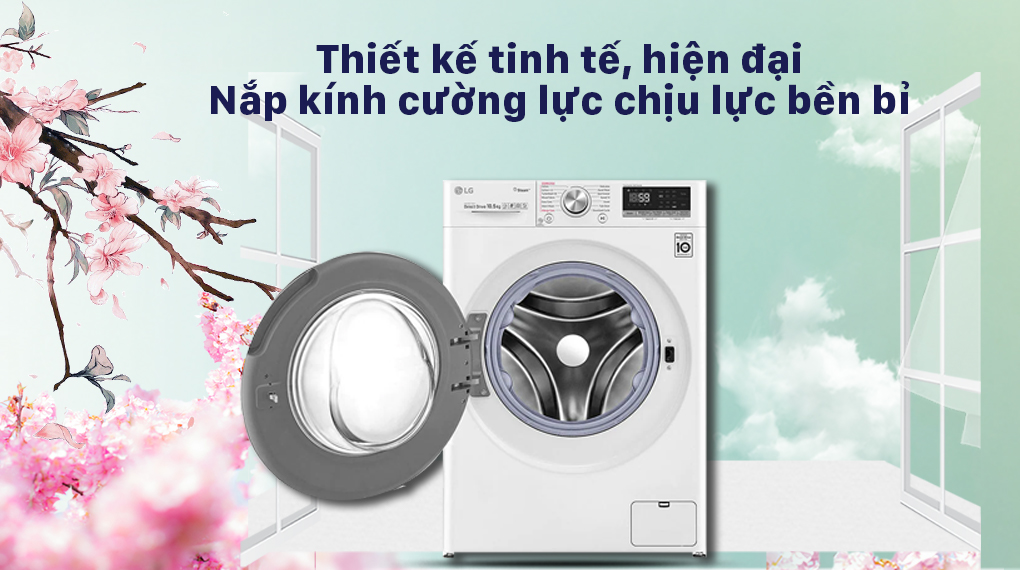Máy giặt LG Inverter 10.5 kg FV1450S3W2