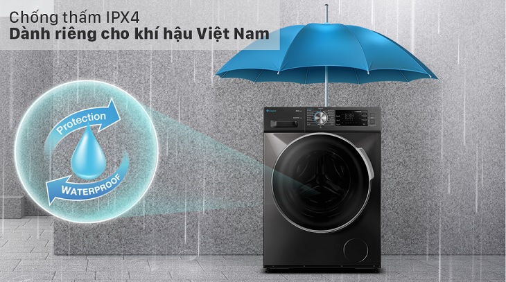 Chống thấm nước IPX4, dành riêng cho khí hậu Việt Nam