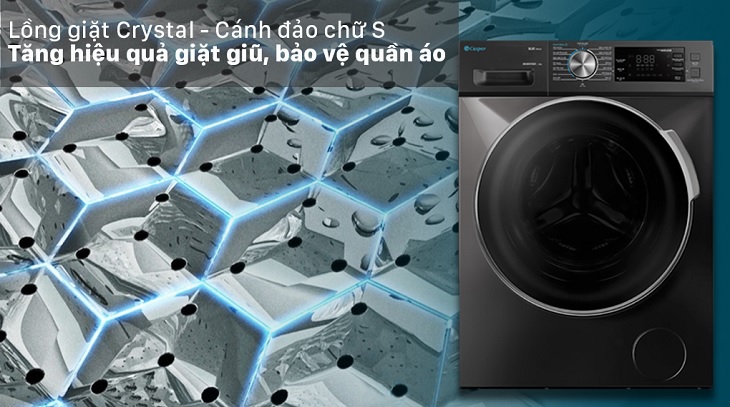 Tăng cường hiệu quả chà xát với lồng giặt Crystal