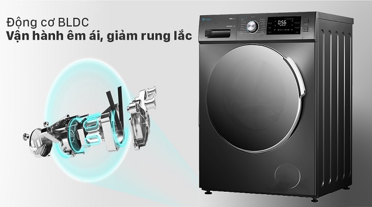 Vận hành êm ái, giảm rung lắc nhờ động cơ BLDC