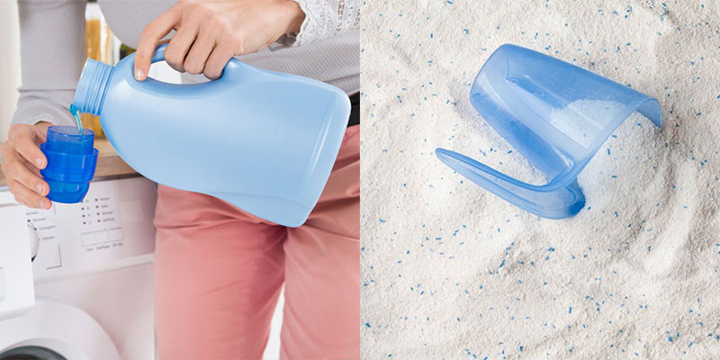Sử dụng bột giặt (nước giặt) không phù hợp