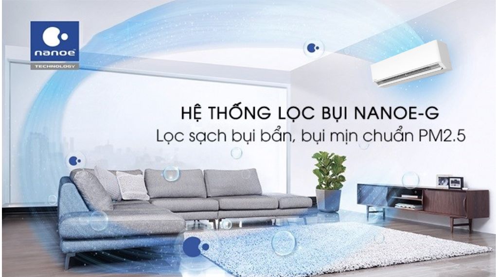 Máy lạnh Panasonic Inverter 1 HP CU/CS-U9BKH-8 có khả năng khử mùi, vô hiệu hóa vi khuẩn, nấm mốc và các tác nhân gây hại hiệu quả