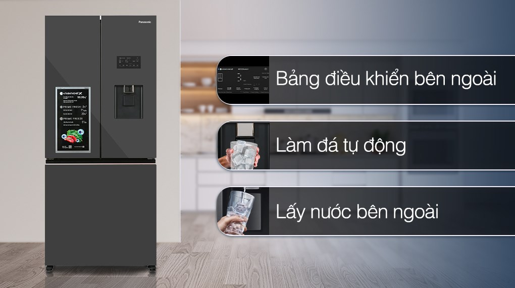 ủ lạnh Panasonic Inverter 495 lít NR-CW530XMMV