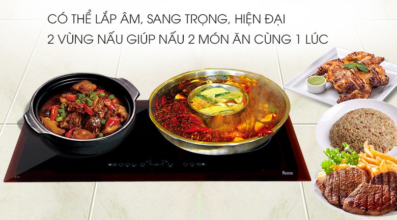 Sở hữu công suất lớn, bếp từ hồng ngoại lắp âm Teka IR 720 giúp cho việc nấu nướng trở nên nhanh chóng, tiết kiệm thời gian với 2 món ăn cùng 1 lúc