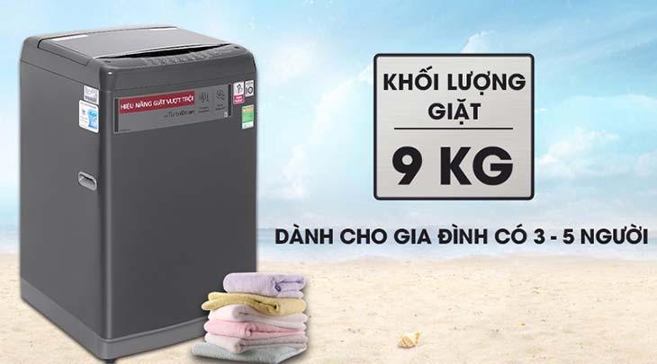 Đa dạng về khối lượng các dòng máy giặt cửa trên