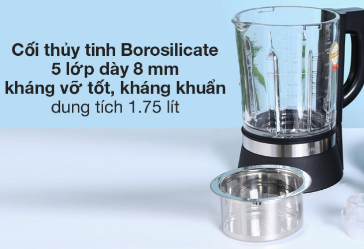 Máy làm sữa hạt Unie V3 có chất liệu đạt chuẩn, an toàn
