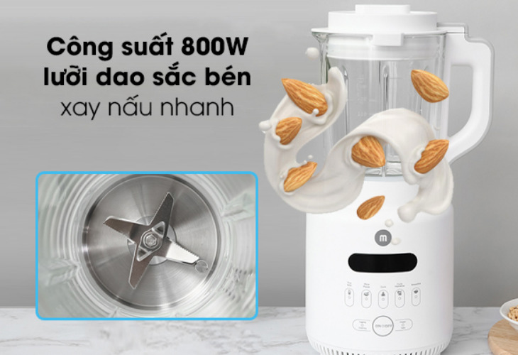 Máy làm sữa hạt đa năng Mishio MK-270 tiết kiệm thời gian cho người dùng