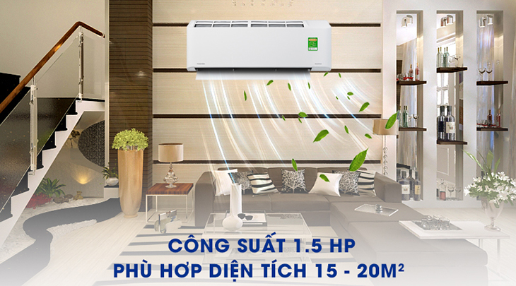 Máy lạnh Toshiba Inverter 1.5 HP RAS-H13C2KCVG-V