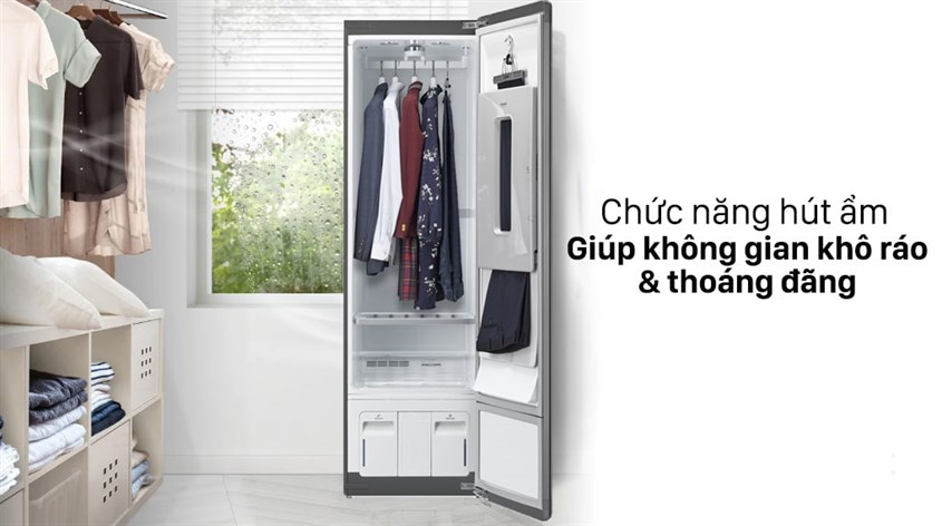 Giúp không gian khô ráo, thoáng đãng với chức năng hút ẩm