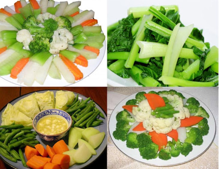 ăn nhiều rau xanh, đồ luộc