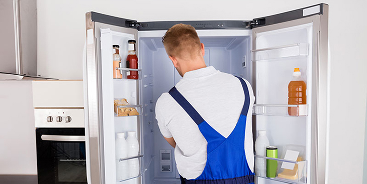 Bộ xả đá không hoạt động khiến ngăn đông bị đóng tuyết