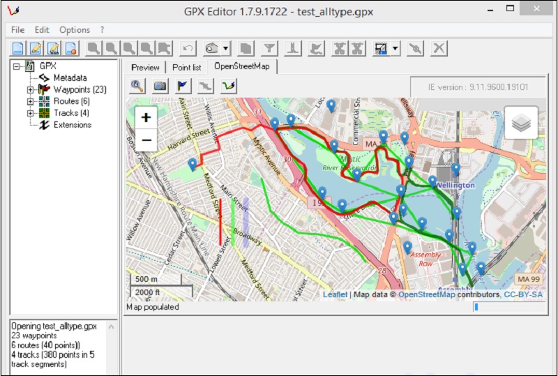 GPX Editor là phần mềm chỉnh sửa và xem tệp GPX chuyên dụng