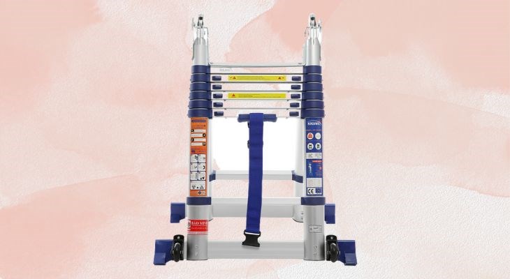 Thang nhôm rút đôi 7 x 2 bậc Nikawa NK-44AI-PRI có khả năng chịu trọng tải lên tới 150kg