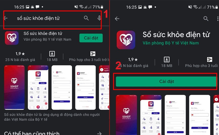 Tải app Sổ sức khỏe điện tử