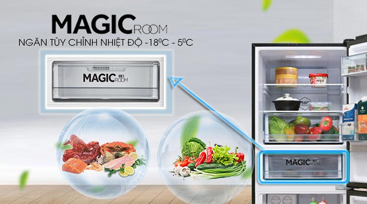 Ngăn tùy chỉnh nhiệt độ Magic Room -18 đến 5 độ C mới lạ, phù hợp nhu cầu lưu trữ đa dạng