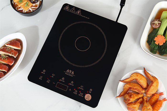 Bếp từ AVA MD-DC01 thiết kế nhỏ gọn, giúp nấu nướng tiện lợi