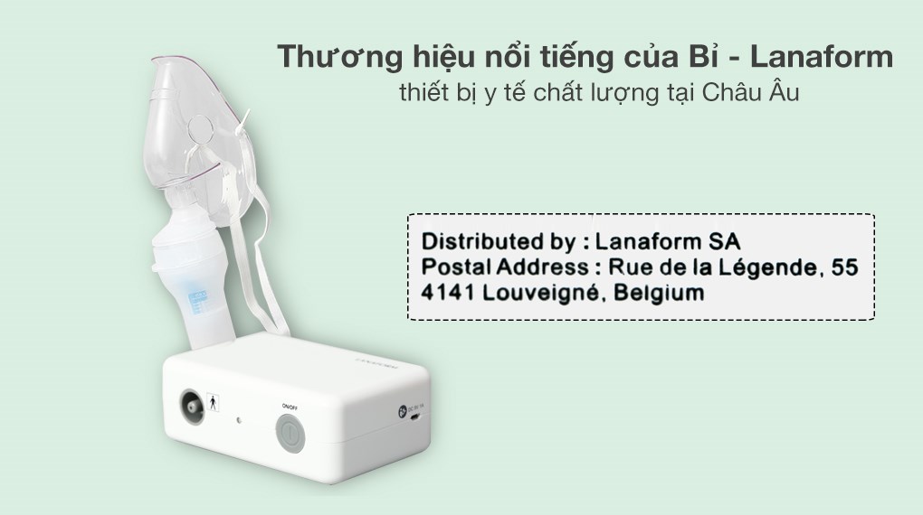 Máy xông khí dung Lanaform LA120420 CN-100P là thiết bị y tế chất lượng và nổi tiếng nhất của hãng