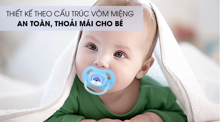 Ti giả Philips Avent SCF542/12 được thiết kế vừa vặn với khuôn miệng bé