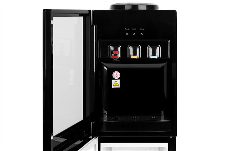 Cây nước nóng lạnh Midea YL1836S-B 520W có thể điều chỉnh nhiệt độ trên bình nóng lạnh