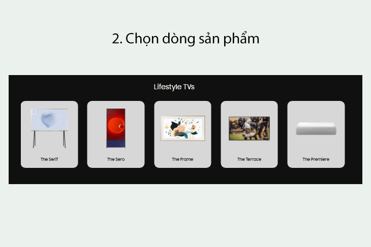 Chọn dòng sản phẩm