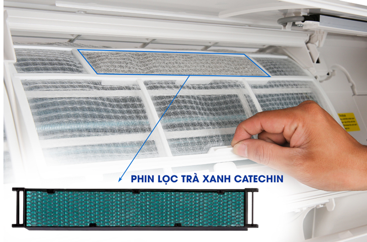 Bộ lọc không khí Catechin trong máy lạnh Funiki