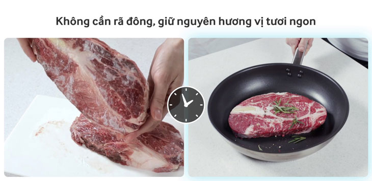 Nấu ăn ngay mà không cần rã đông