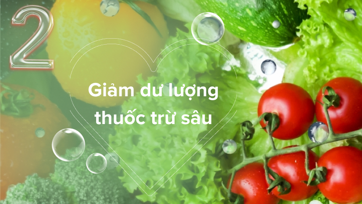 Giảm dư lượng thuốc trừ sâu