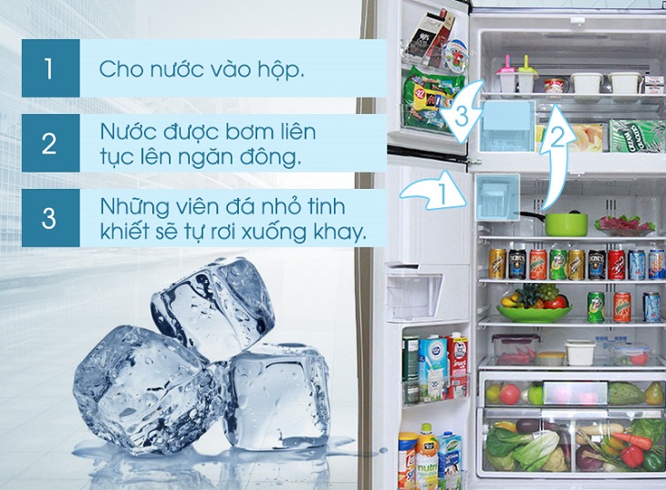 Nguyên lý hoạt động của tính năng làm đá tự động