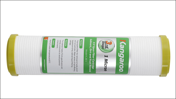 Lõi lọc thô Kangaroo số 3 PP 1 micron đảm bảo nước sạch trước khi qua màng RO