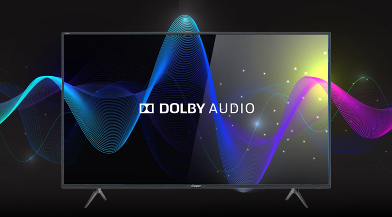 Android Tivi Casper 43 inch 43FG5200 cho trải nghiệm âm thanh vòm giả lập sống động tự nhiên qua công nghệ Dolby Audio