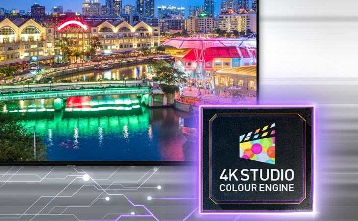 4K Studio Color Engine là bộ xử lý mạnh mẽ giúp mang đến chất lượng hình ảnh tuyệt vời nhờ hiệu suất tái tạo màu sắc cao