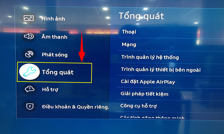 Chọn Tổng quát.