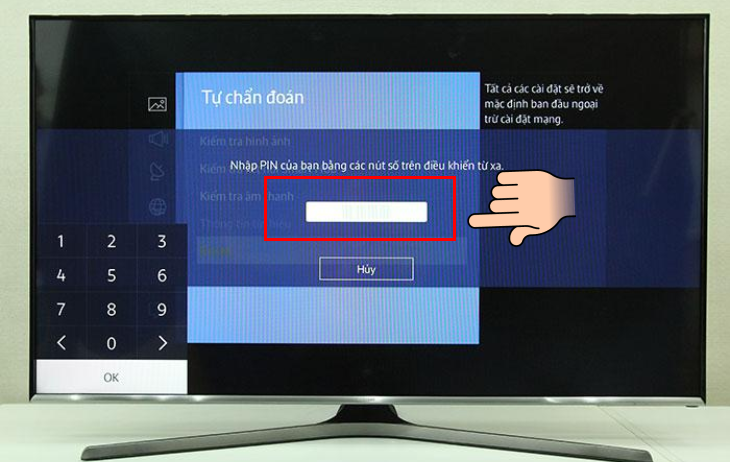 bạn hãy nhập mã pin