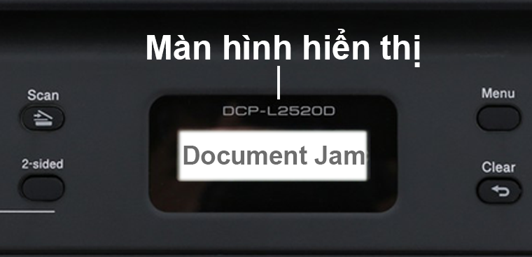 Màn hình báo Document Jam