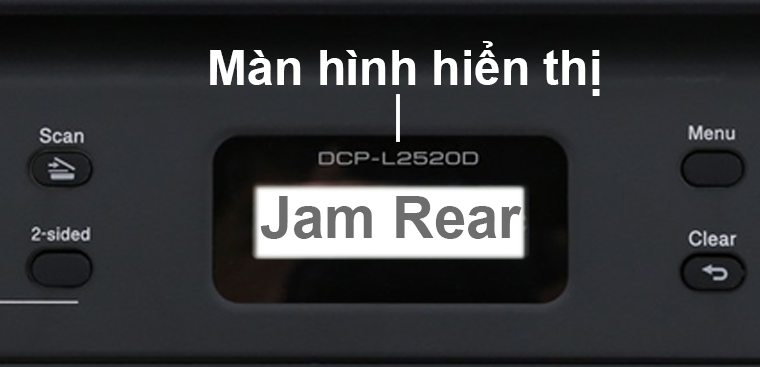 Màn hình báo Jam Rear