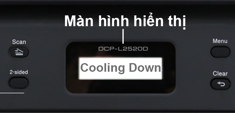 Màn hình báo lỗi Cooling Down