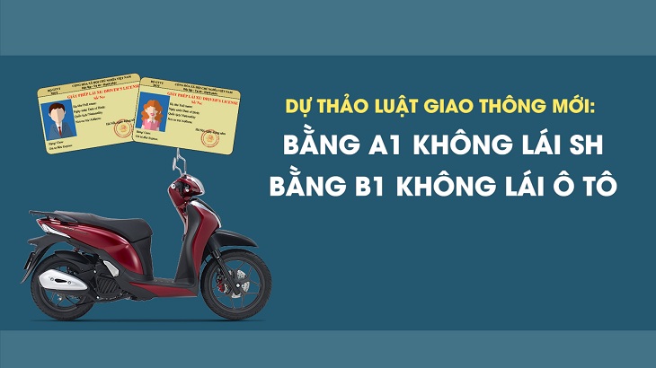 Theo dự thảo mới, bằng A1 không được lái các xe trên 125cm3
