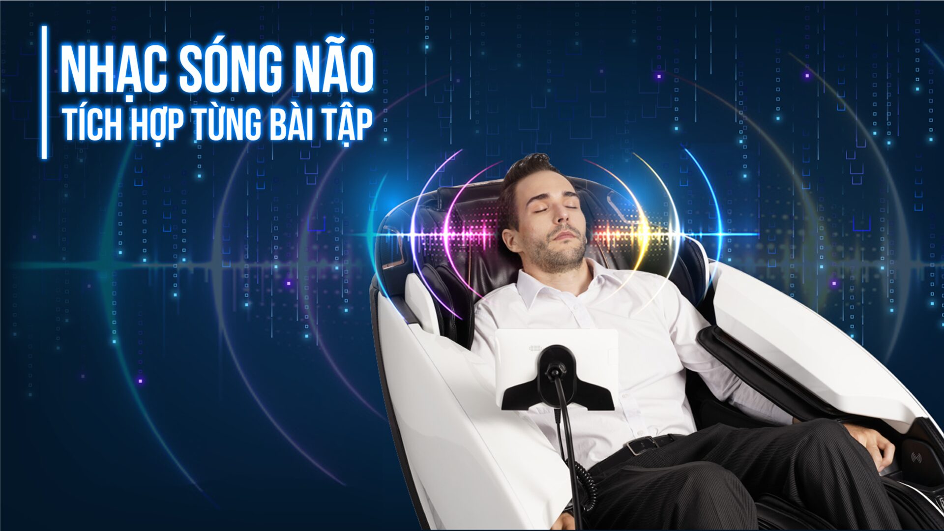 Massage kết hợp nhạc sóng não là tính năng rất phổ biến trên các dòng ghế Fujji