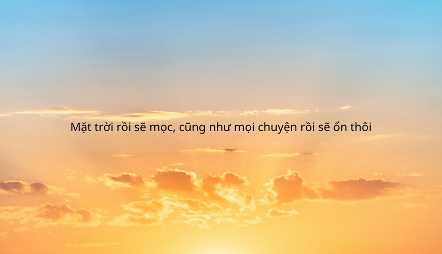Status về bình minh tràn đầy hy vọng