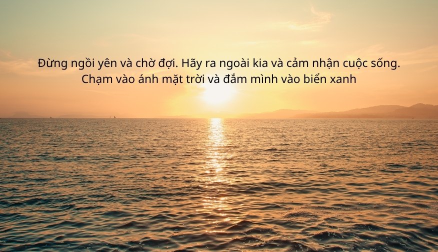 Stt bình minh trên biển