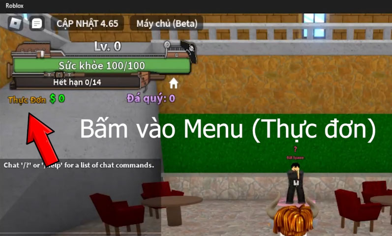 Chọn biểu tượng Cài đặt hình bánh răng để mở mục nhập Code nhanh