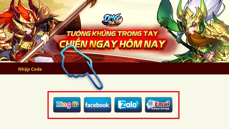 Chi tiết cách nhập code OMG 3Q mới nhất: đăng nhập tài khoản game