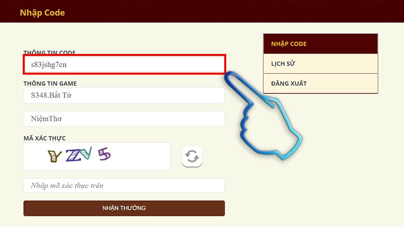 Chi tiết cách nhập code OMG 3Q mới nhất: nhập giftcode vào hệ thống