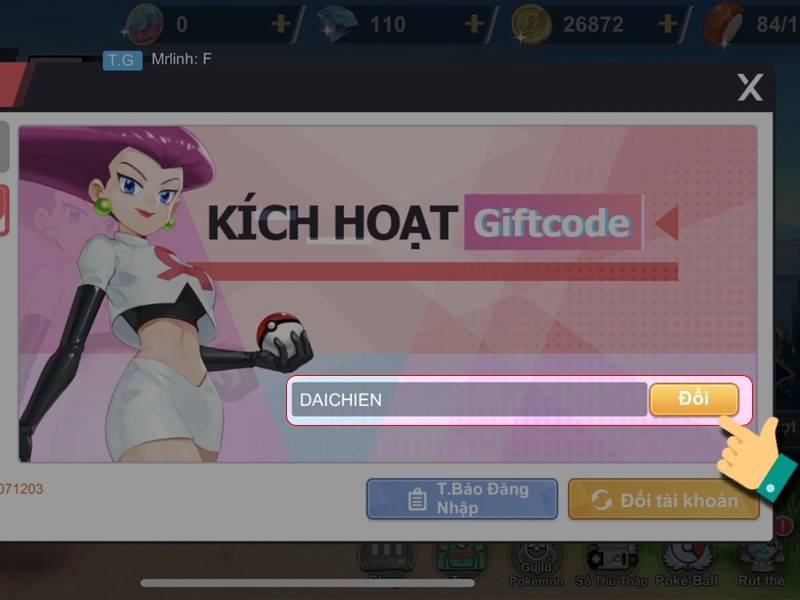 Chi tiết cách nhập code Pocket Mega mới nhất: nhập giftcode trong game